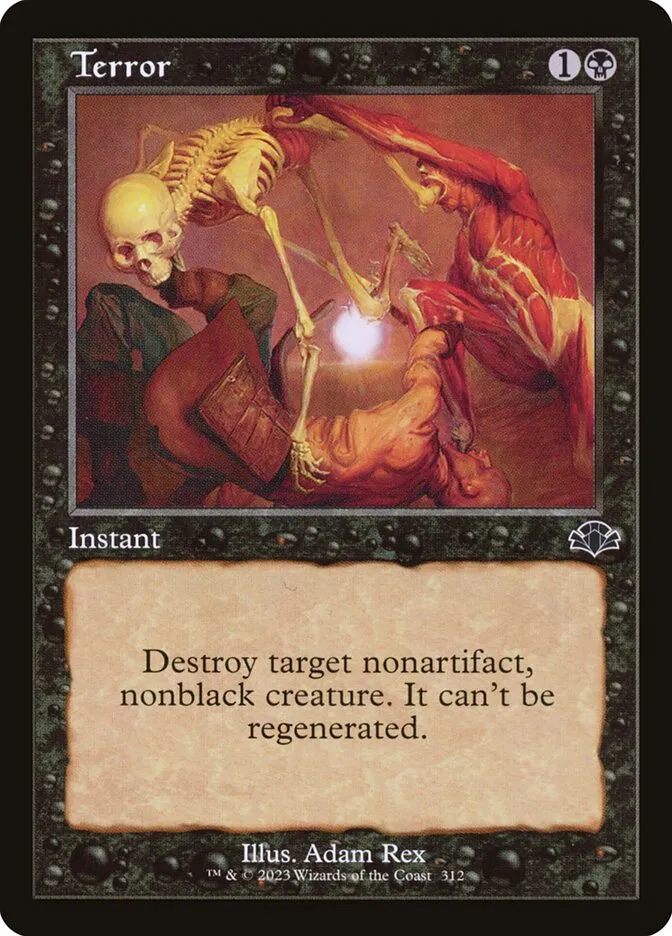 2023 Dominaria Remastered Terror #312 common card image