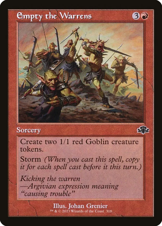 2023 Dominaria Remastered Empty the Warrens #318 common card image