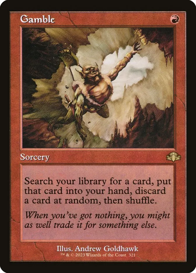 2023 Dominaria Remastered Gamble [Retro] rare #321 rare card image