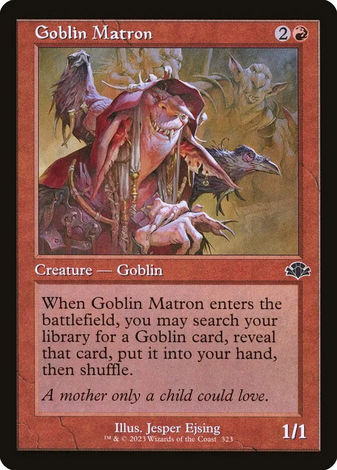 2023 Dominaria Remastered Goblin Matron #323 common card image