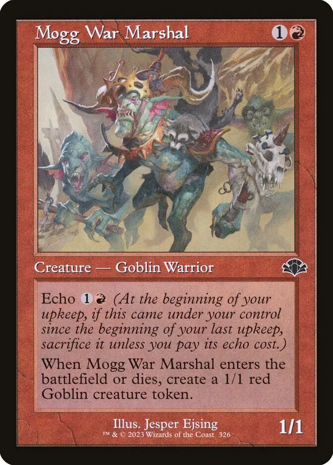 2023 Dominaria Remastered Mogg War Marshal #326 common card image