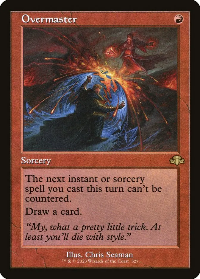 2023 Dominaria Remastered Overmaster #327 rare card image