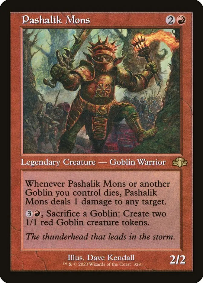 2023 Dominaria Remastered Pashalik Mons #328 rare card image