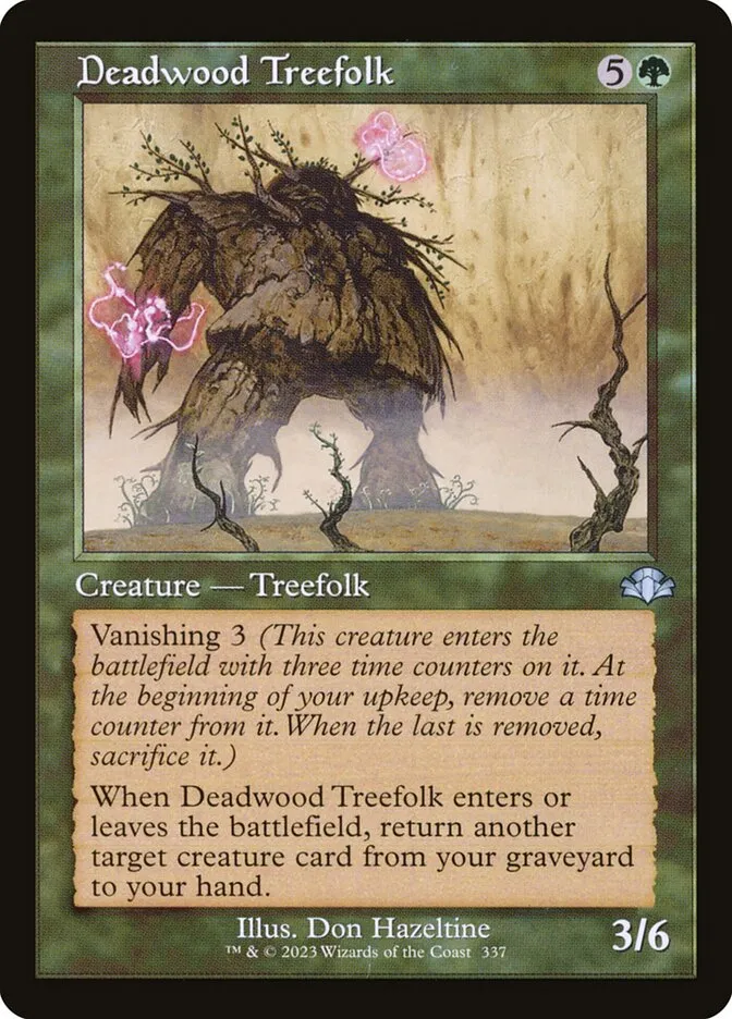 2023 Dominaria Remastered Deadwood Treefolk #337 uncommon card image