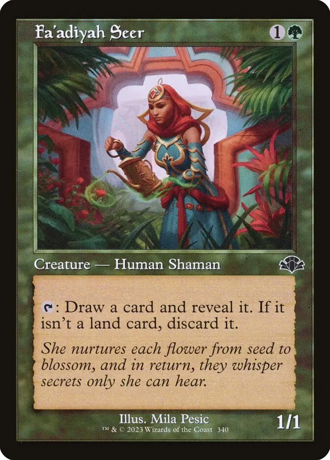 2023 Dominaria Remastered Fa'adiyah Seer [Retro] common #340 common card image