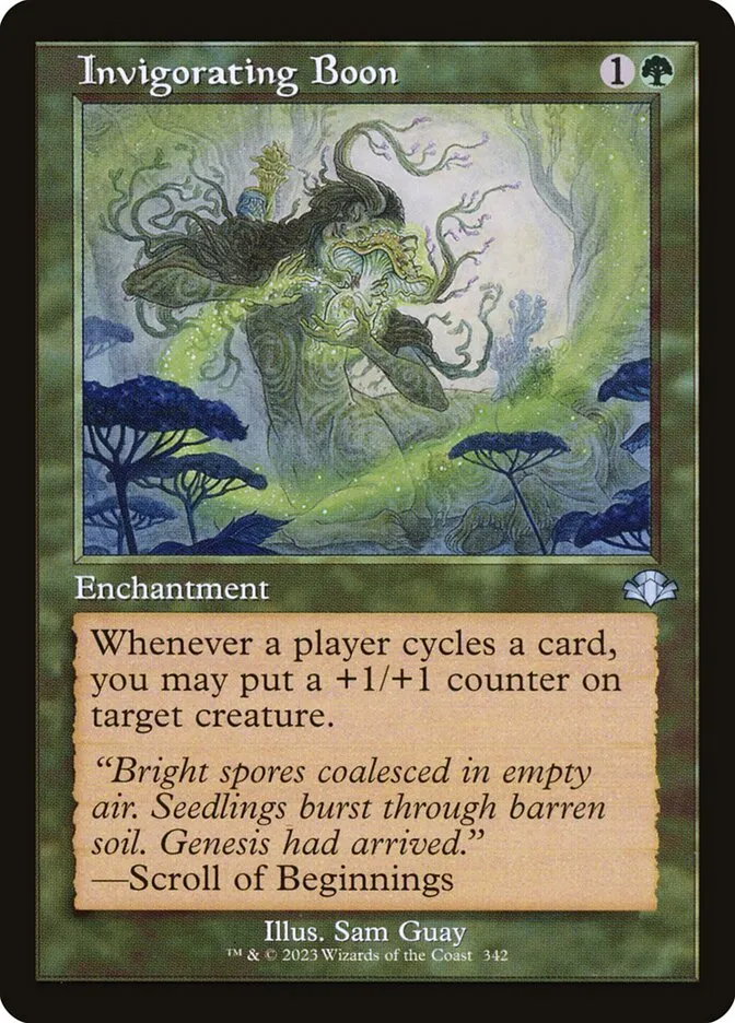 2023 Dominaria Remastered Invigorating Boon #342 uncommon card image