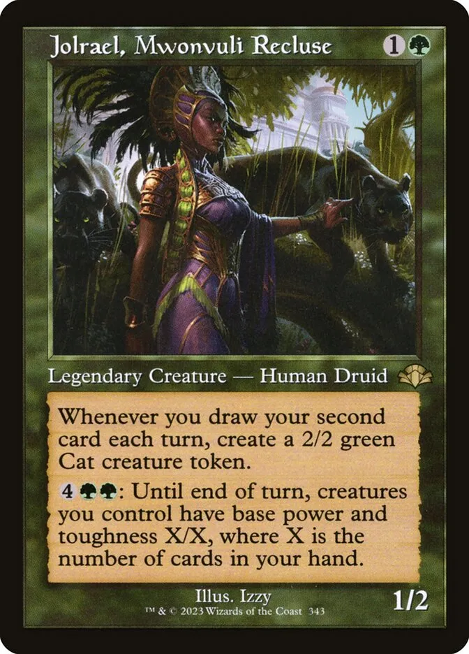 2023 Dominaria Remastered Jolrael, Mwonvuli Recluse #343 rare card image
