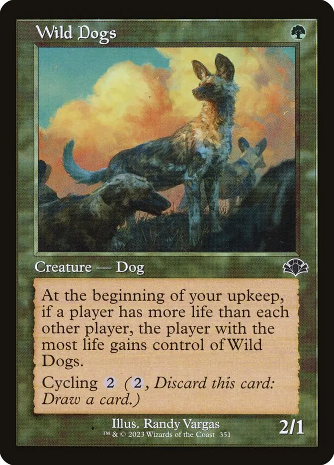 2023 Dominaria Remastered Wild Dogs #351 common card image