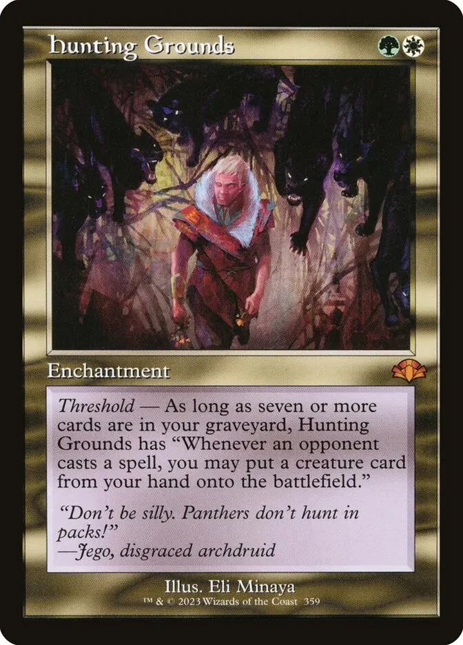 2023 Dominaria Remastered Hunting Grounds #359 mythic card image