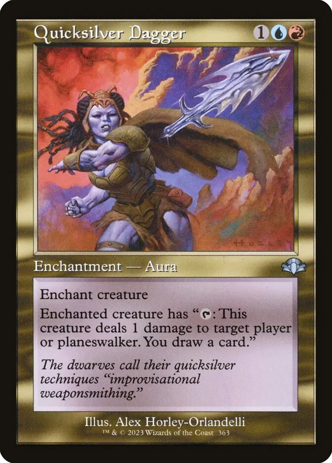 2023 Dominaria Remastered Quicksilver Dagger #363 uncommon card image