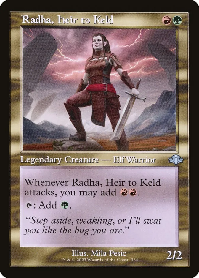 2023 Dominaria Remastered Radha, Heir to Keld #364 uncommon card image