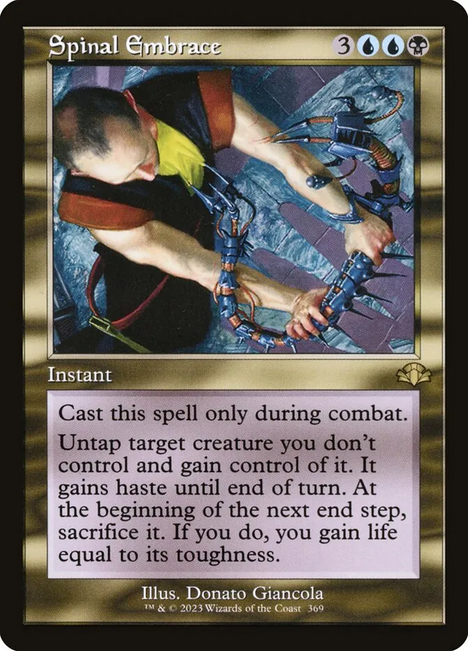 2023 Dominaria Remastered Spinal Embrace #369 rare card image
