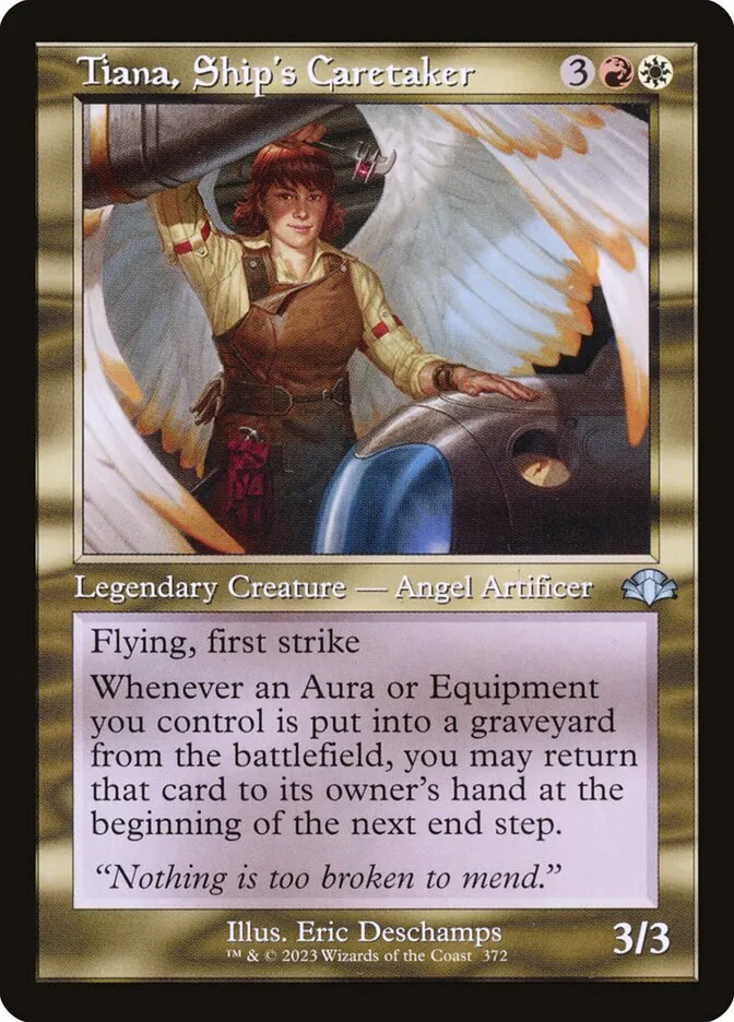 2023 Dominaria Remastered Tiana, Ship's Caretaker #372 uncommon card image