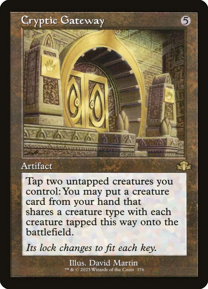 2023 Dominaria Remastered Cryptic Gateway #376 rare card image
