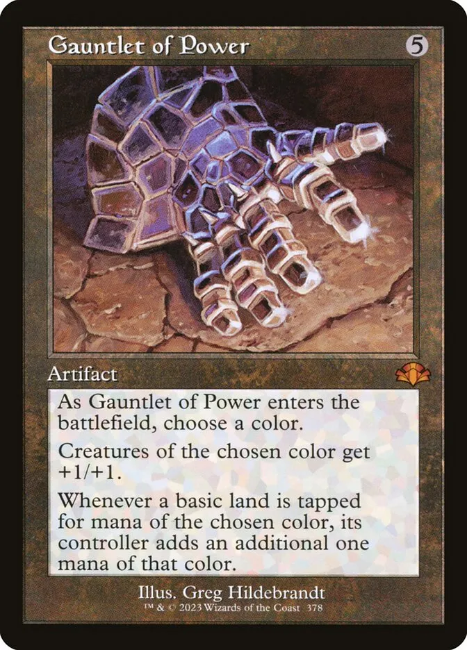2023 Dominaria Remastered Gauntlet of Power #378 mythic card image