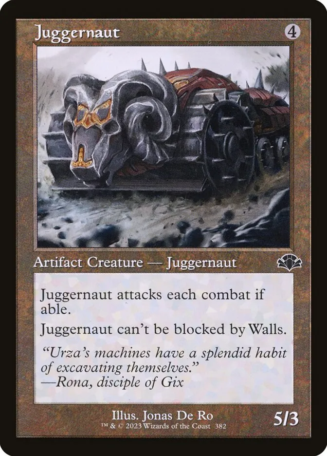 2023 Dominaria Remastered Juggernaut #382 common card image