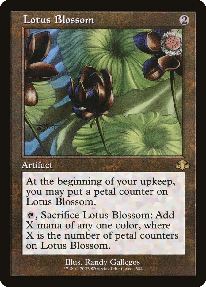 2023 Dominaria Remastered Lotus Blossom #384 rare card image