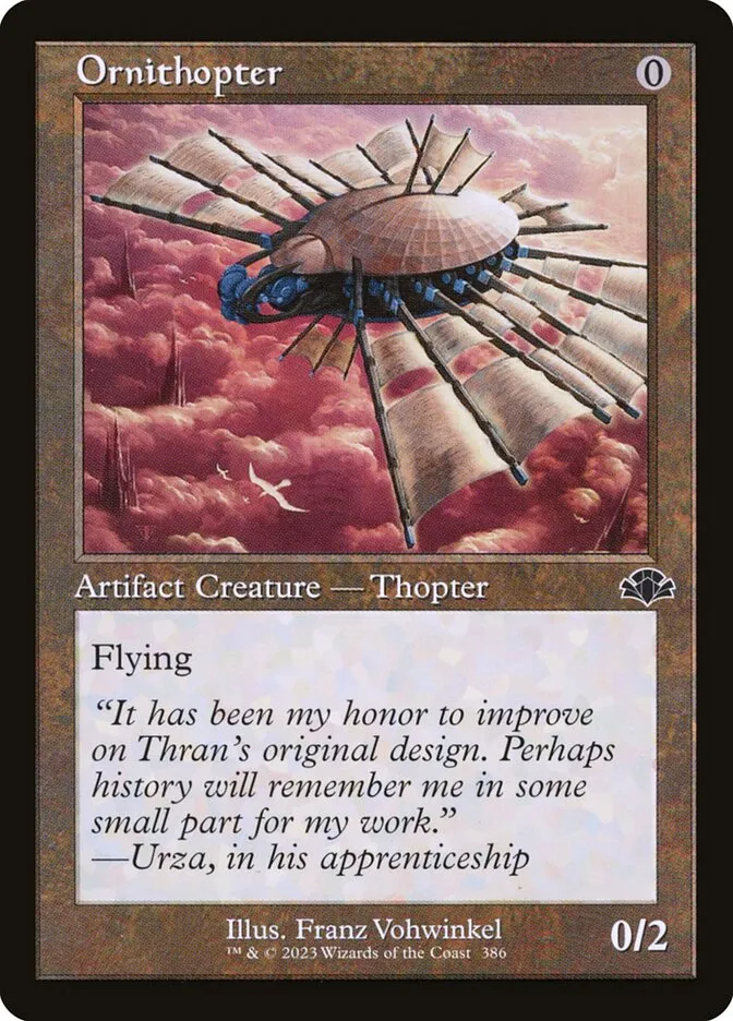 2023 Dominaria Remastered Ornithopter #386 common card image