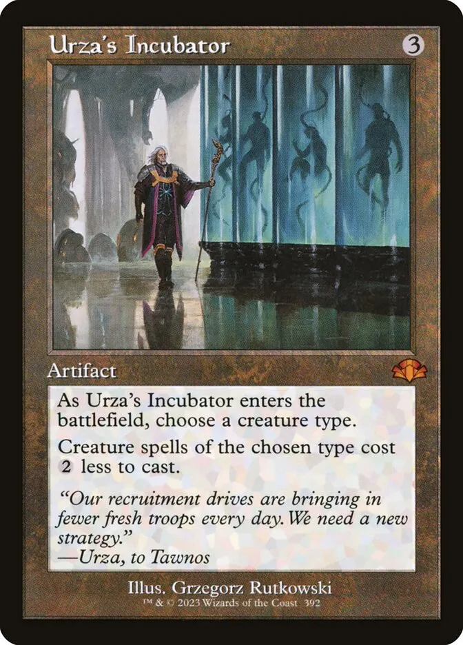 2023 Dominaria Remastered Urza's Incubator [Retro] mythic #392 mythic card image