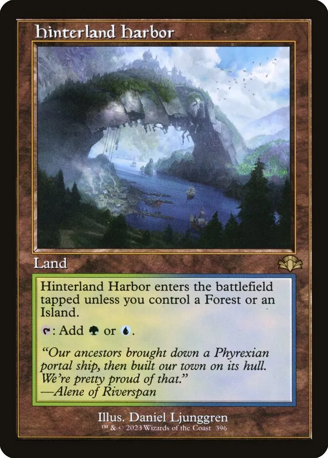 2023 Dominaria Remastered Hinterland Harbor [Retro] rare #396 rare card image