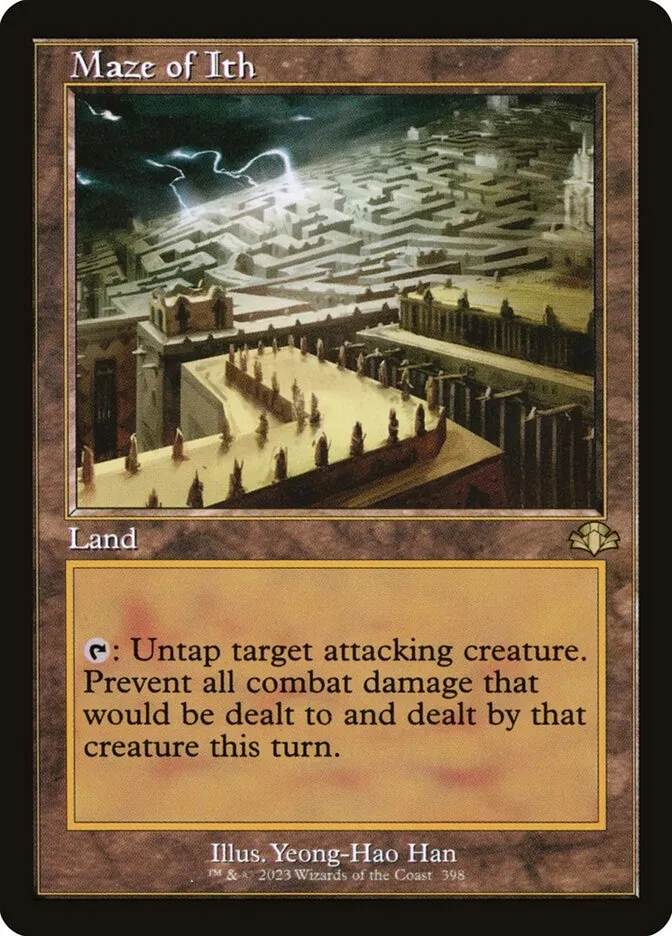 2023 Dominaria Remastered Maze of Ith [Retro] rare #398 rare card image