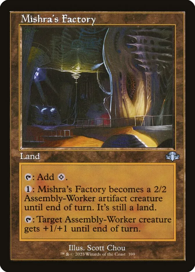 2023 Dominaria Remastered Mishra's Factory #399 uncommon card image