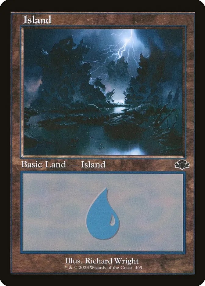 2023 Dominaria Remastered Island #405 common card image