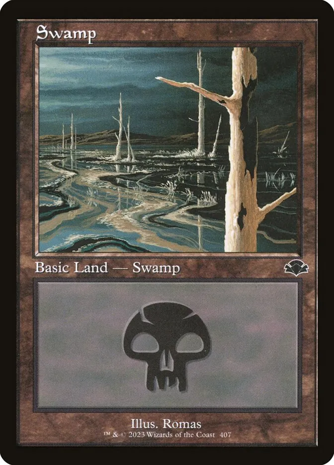 2023 Dominaria Remastered Swamp [Retro] common #407 common card image