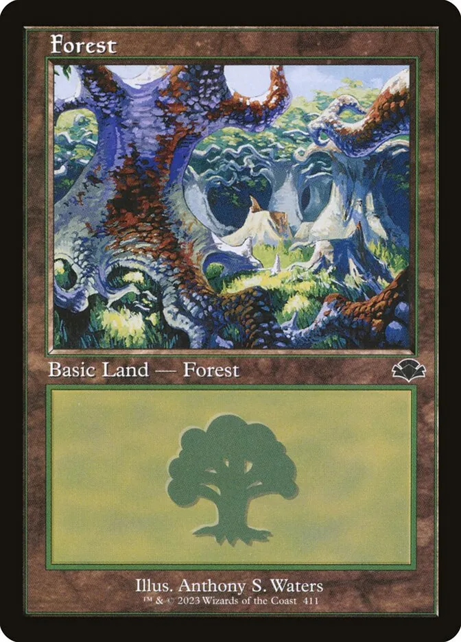 2023 Dominaria Remastered Forest #411 common card image
