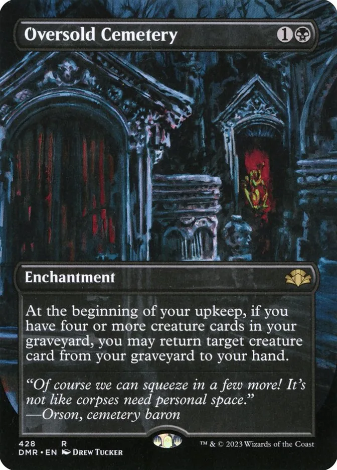 2023 Dominaria Remastered Oversold Cemetery [Borderless] rare #428 rare card image