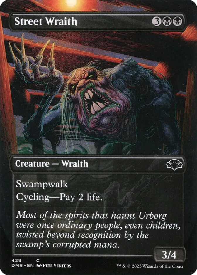 2023 Dominaria Remastered Street Wraith [Borderless] common #429 common card image