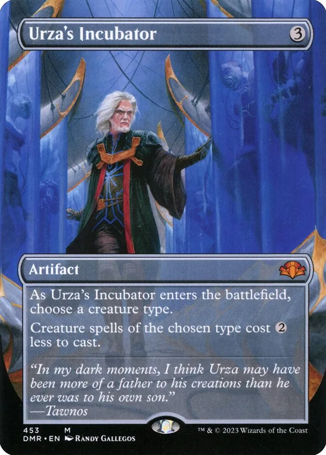 2023 Dominaria Remastered Urza's Incubator [Borderless] mythic #453 mythic card image