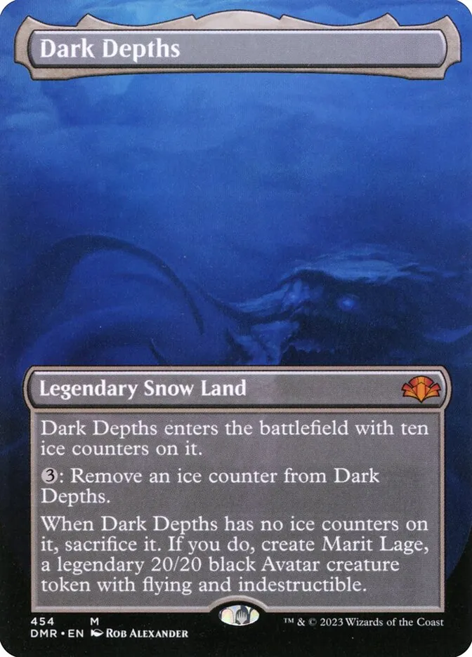 2023 Dominaria Remastered Dark Depths [Borderless] mythic #454 mythic card image