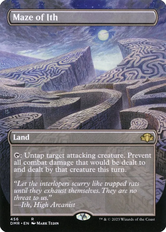 2023 Dominaria Remastered Maze of Ith [Borderless] rare #456 rare card image