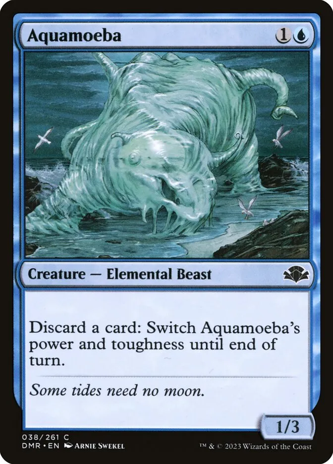 2023 Dominaria Remastered Aquamoeba common #38 common card image