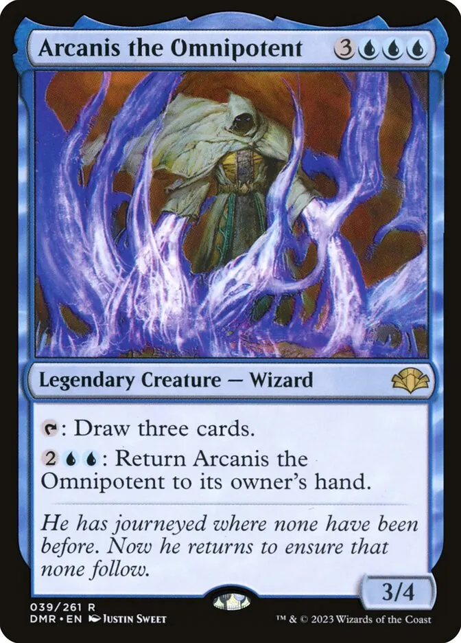 2023 Dominaria Remastered Arcanis the Omnipotent rare #39 rare card image