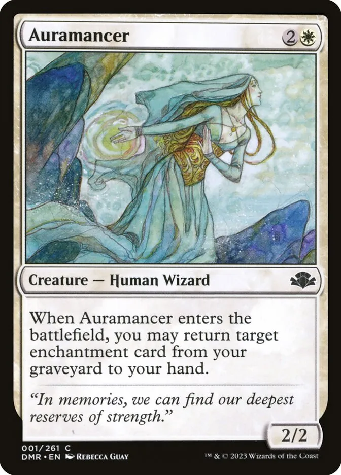 2023 Dominaria Remastered Auramancer common #1 common card image