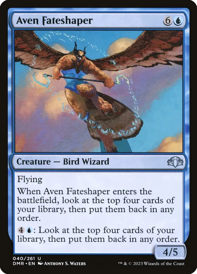 2023 Dominaria Remastered Aven Fateshaper uncommon #40 uncommon card image