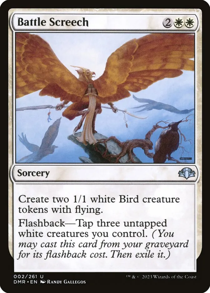 2023 Dominaria Remastered Battle Screech uncommon #2 uncommon card image