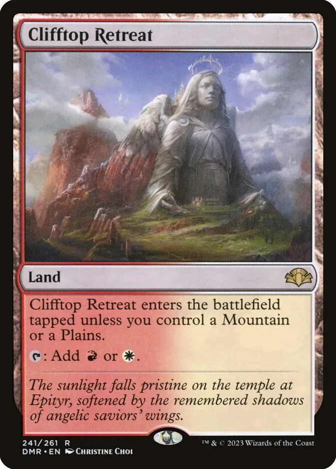 2023 Dominaria Remastered Clifftop Retreat #241 rare card image