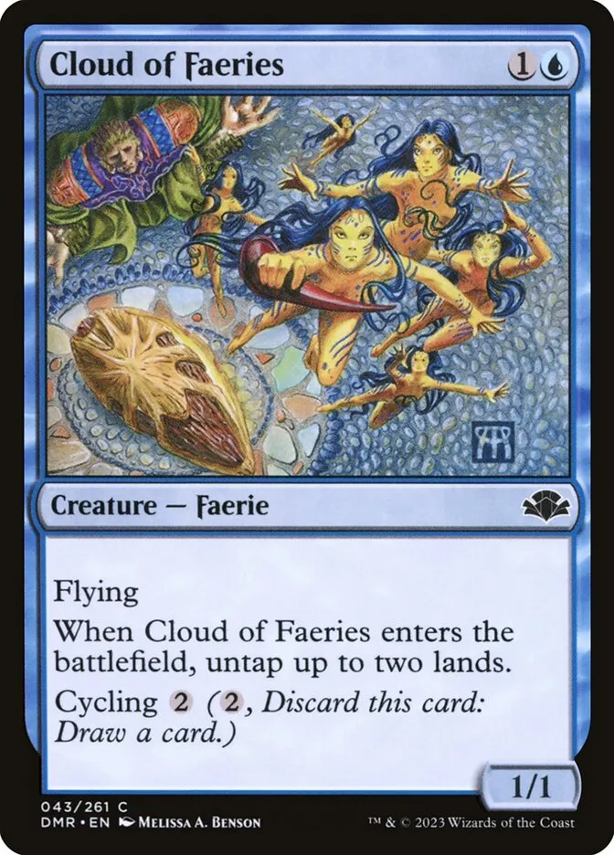 2023 Dominaria Remastered Cloud of Faeries common #43 common card image