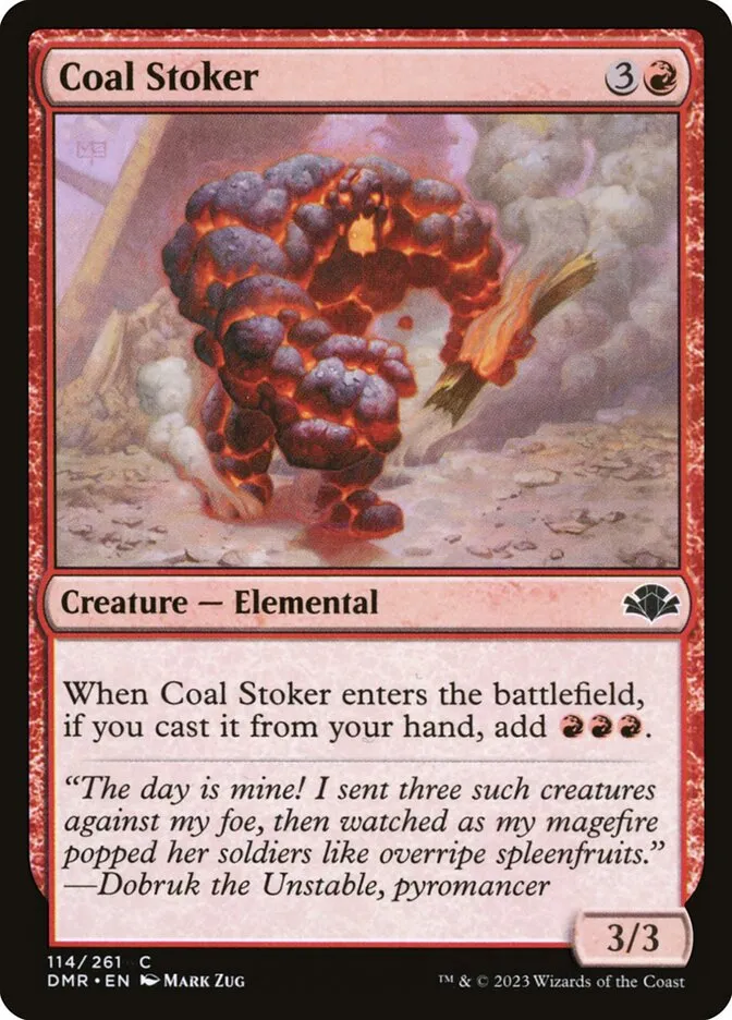 2023 Dominaria Remastered Coal Stoker #114 common card image