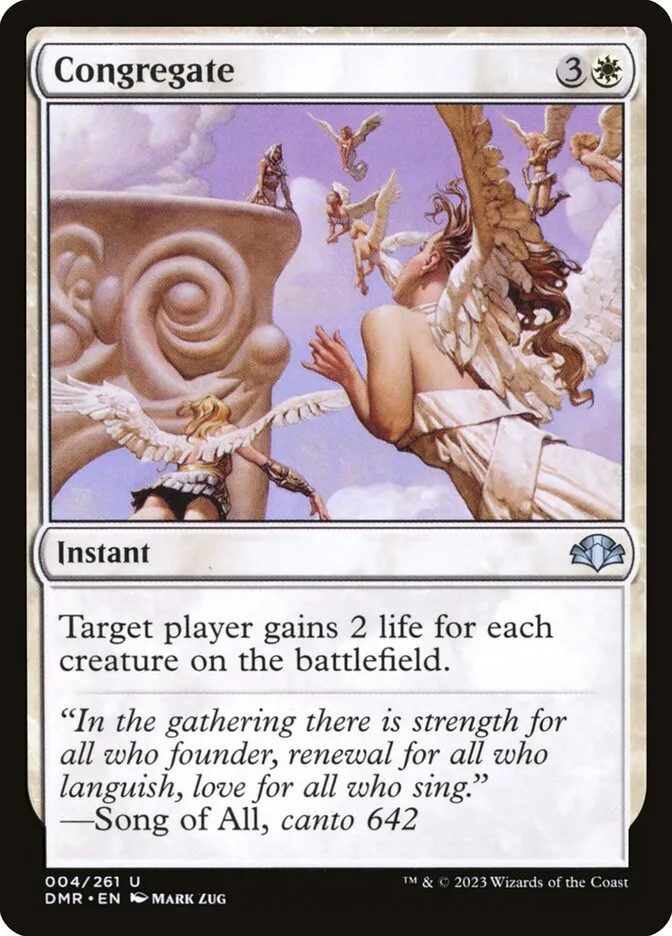 2023 Dominaria Remastered Congregate uncommon #4 uncommon card image