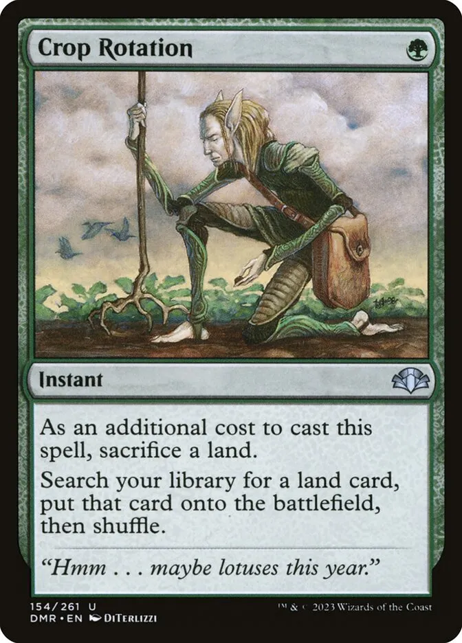 2023 Dominaria Remastered Crop Rotation #154 uncommon card image