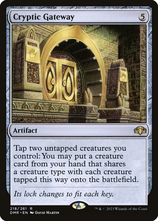 2023 Dominaria Remastered Cryptic Gateway #218 rare card image