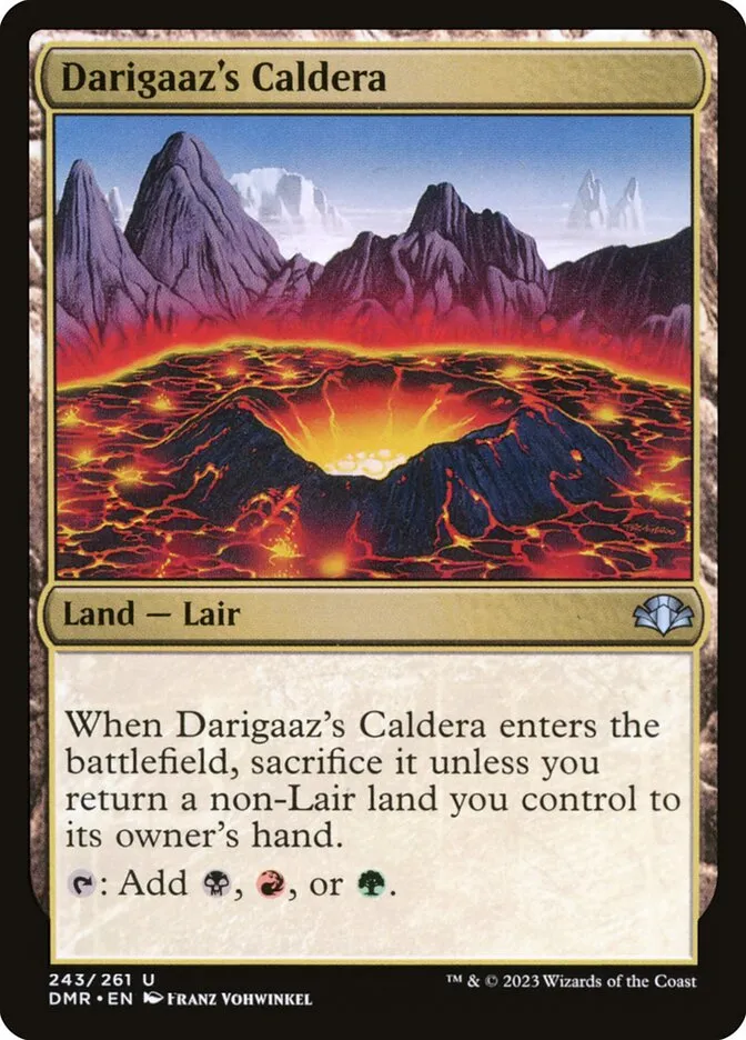 2023 Dominaria Remastered Darigaaz's Caldera #243 uncommon card image
