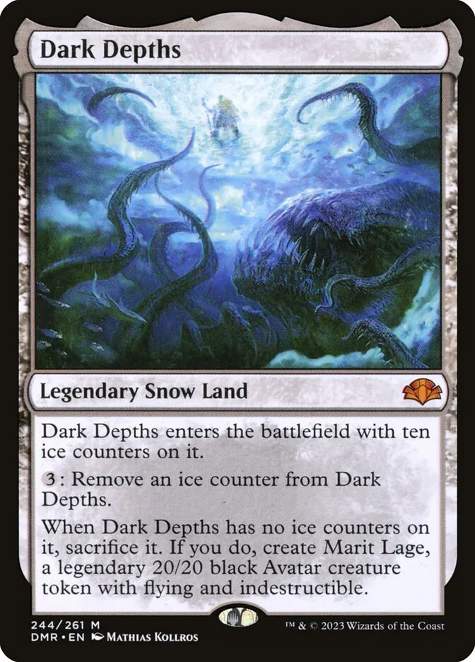 2023 Dominaria Remastered Dark Depths [Foil] mythic #244 mythic card image