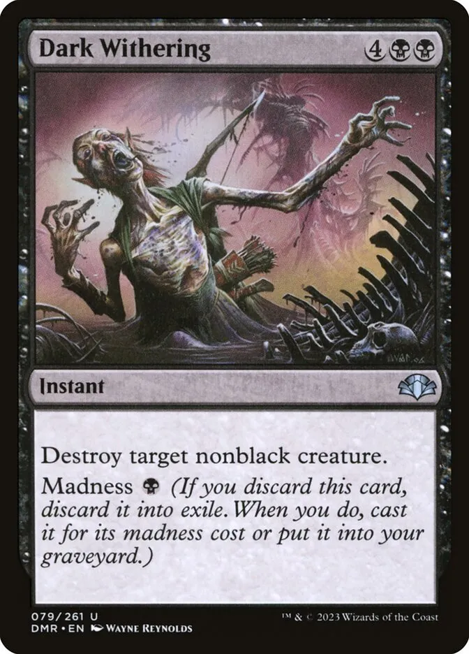 2023 Dominaria Remastered Dark Withering #79 uncommon card image