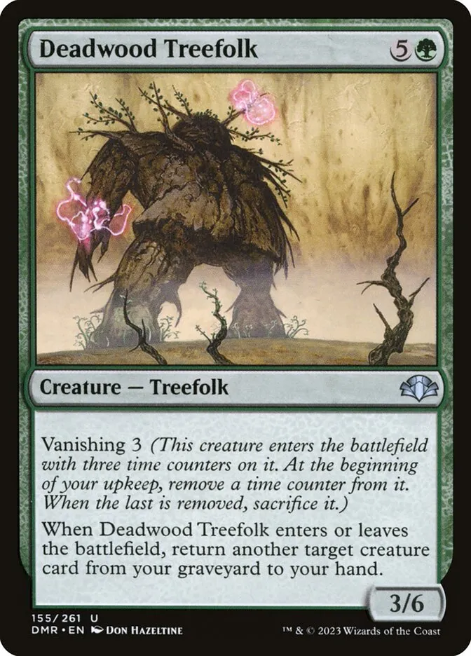 2023 Dominaria Remastered Deadwood Treefolk #155 uncommon card image