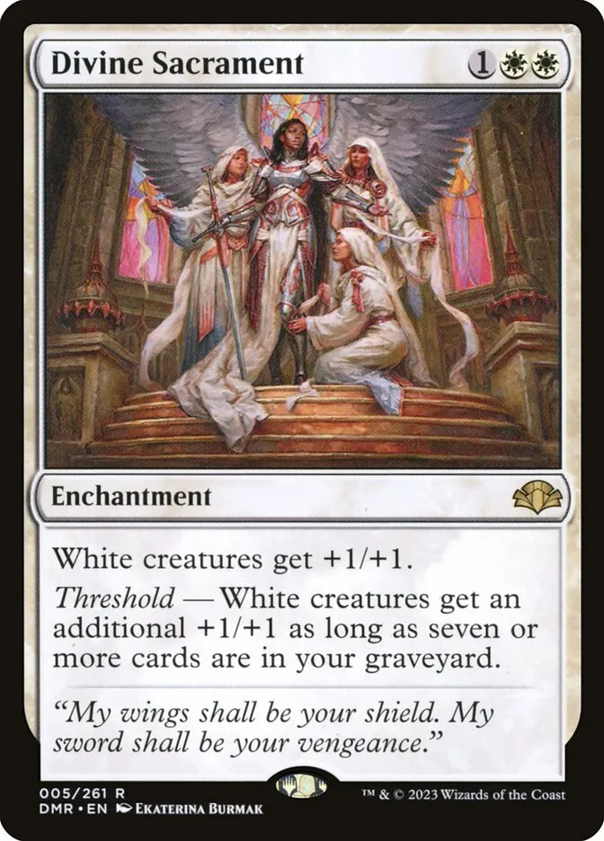 2023 Dominaria Remastered Divine Sacrament rare #5 rare card image